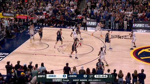 三分狂打铁！SGA25分 约基奇27+13 掘金单节8分被雷霆扳成2-2