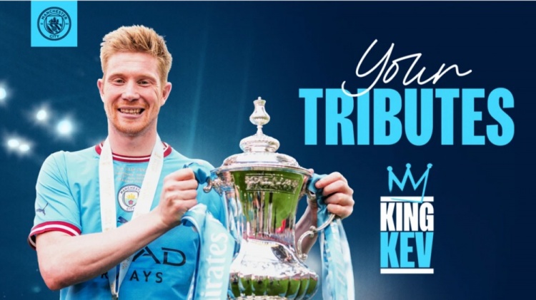 十年辉煌成就传奇！曼城官方征集球迷对德布劳内的祝福语