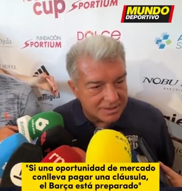 拉波尔塔：尊重毕巴做法也希望他们尊重巴萨，我们没什么可隐瞒的